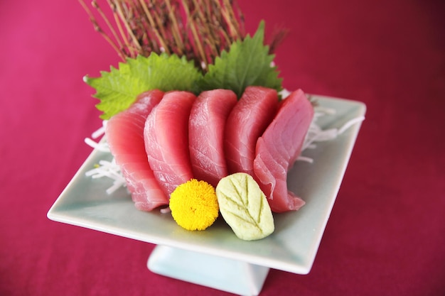 Sashimi de atún