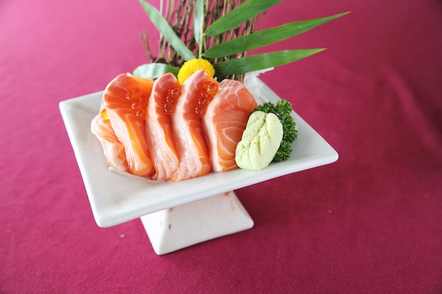 Sashimi de salmão