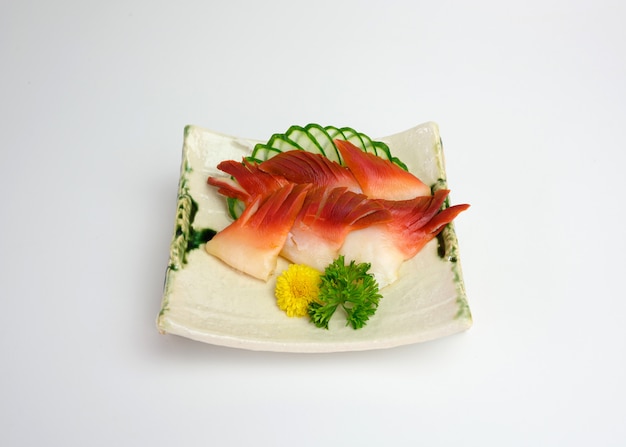 Sashimi Hokkigai o Surf Calm de comida japonesa