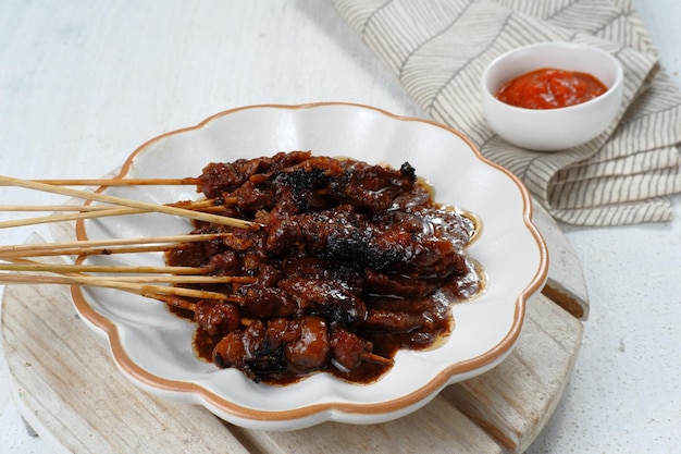 satay ou Sate Kambing ( satay de cordeiro )