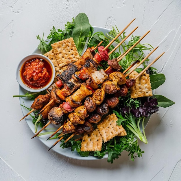 Foto sate maranggi komplit extra (en inglés)