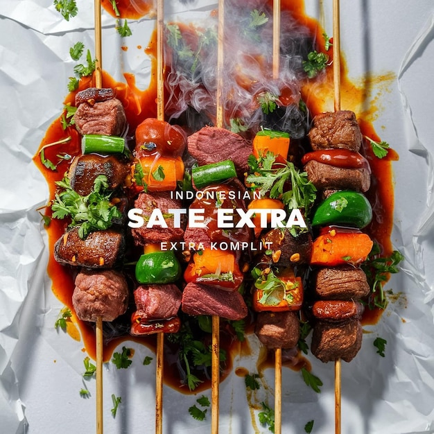 Sate Usus Extra Komplit (en inglés)