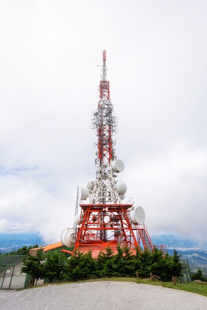 Satellitenantenne Telekommunikationsnetzwerkantenne.