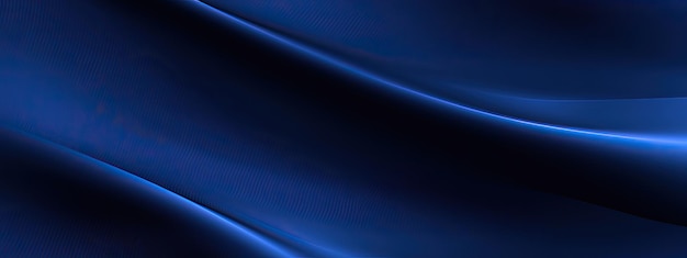 Satén de seda azul marino fondo abstracto elegante oscuro con espacio para el diseño lustroso liso.