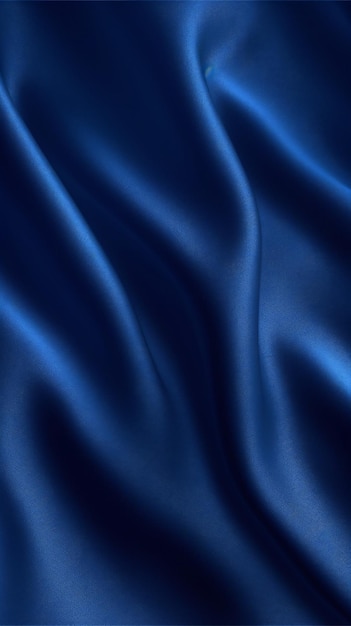 Satén de seda azul marino Fondo abstracto de lujo elegante oscuro