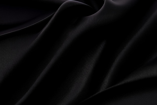 Satim preto escuro elegante chique tecido de luxo tecido de seda textura de pano de fundo fundo