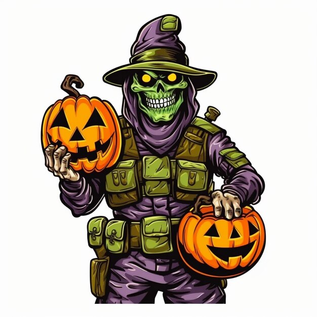 Saturday Morning Cartoons-Stil Halloween-Emblem-Designs