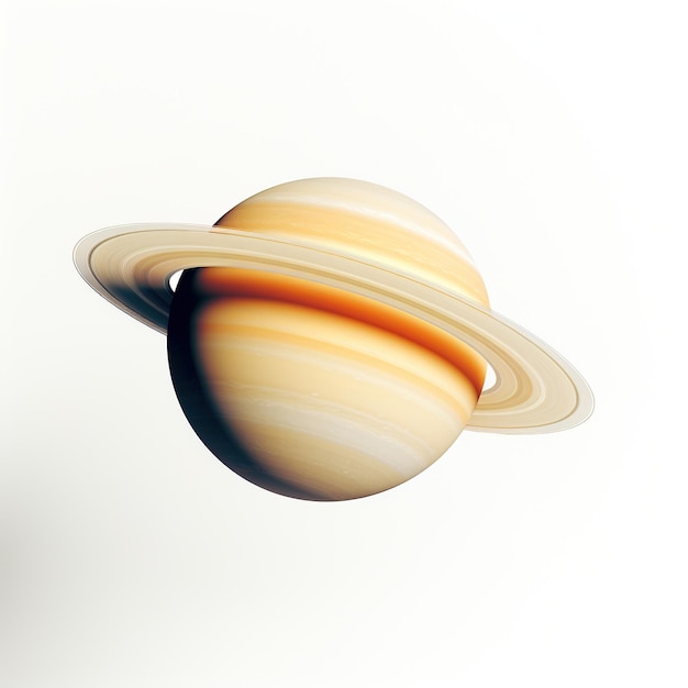 Foto saturn ist der sechste planet von der sonne aus gesehen und nach jupiter der zweitgrößte im sonnensystem