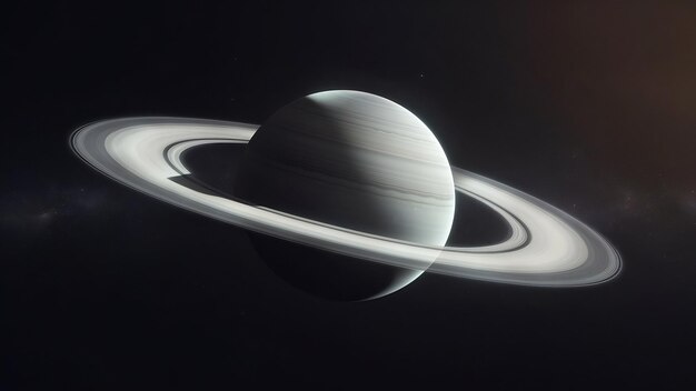 Foto saturno no espaço ilustração 3d