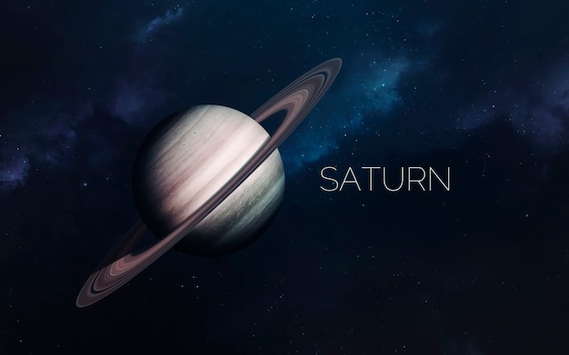 Saturno no espaço