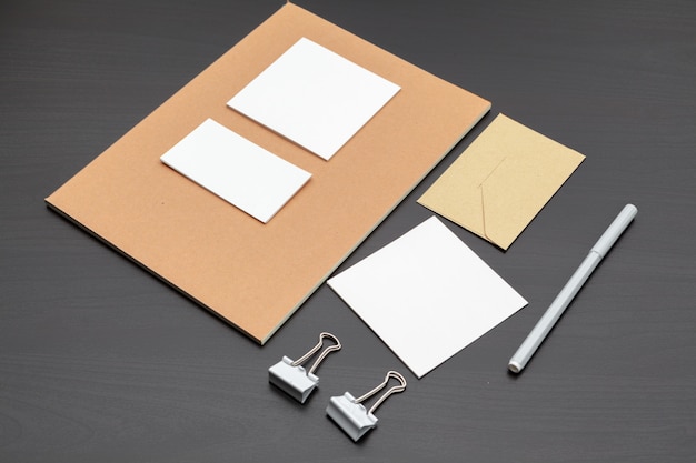 Foto satz von branding briefpapier