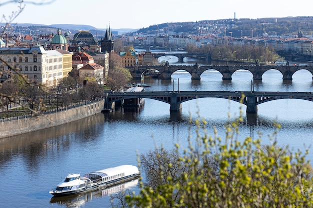 Foto saubere straßen der stadt prag