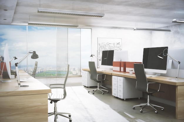 Sauberes Büro-Interieur