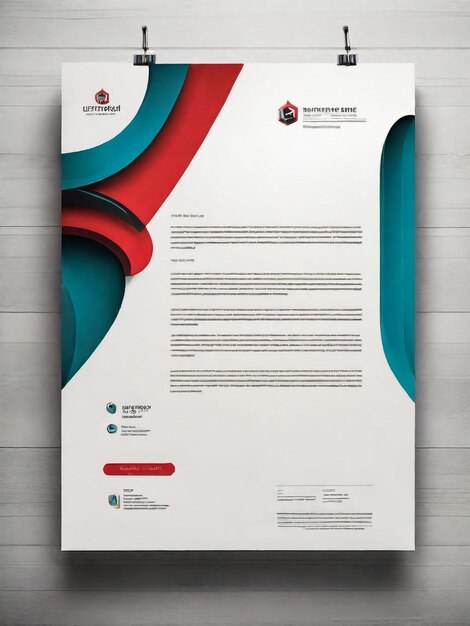 Sauberes und modernes Briefkopf für Unternehmen Briefkopfdesign für Ihr Unternehmen Druckfertiges Briefkopfmodell für Unternehmensidentität