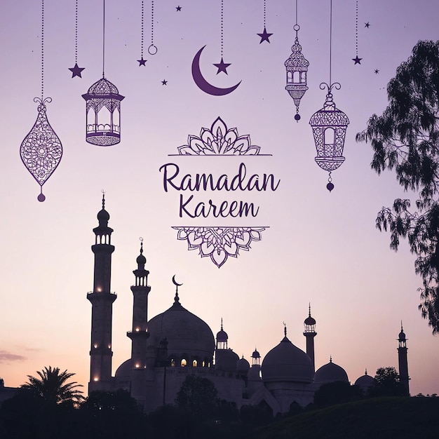Saudações de Ramadan Kareem