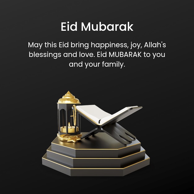 Saudações do Eid Mubarak