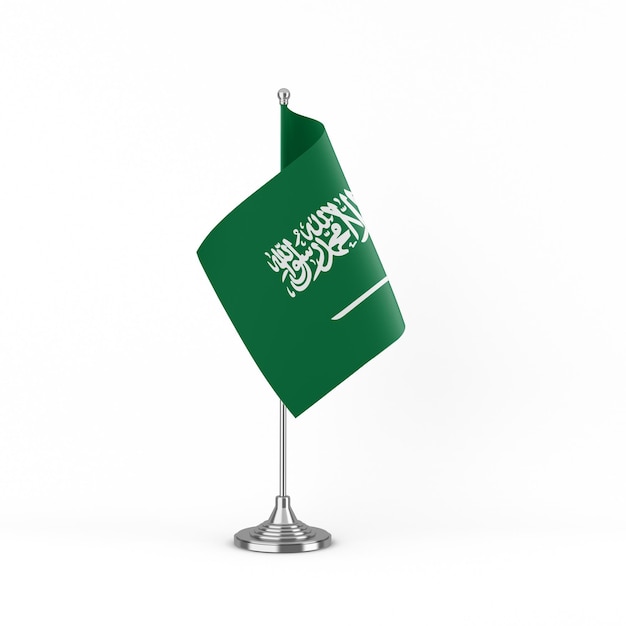 Foto saudi-arabien-flaggen-rechte seite im weißen hintergrund