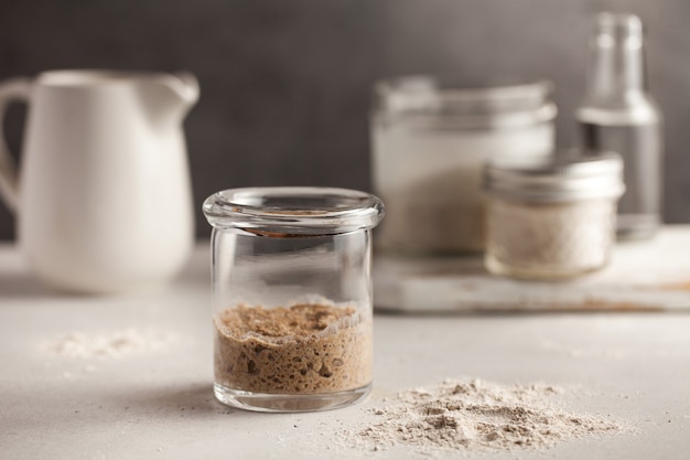 Sauerteig für Brot ist aktiv