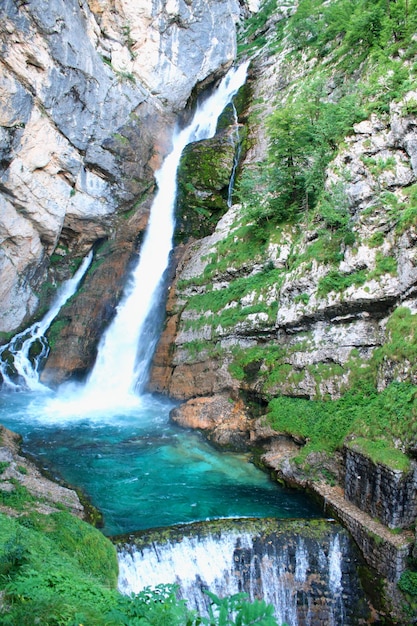 Savica-Wasserfall in Nordslowenien