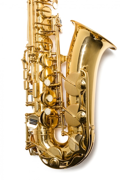 Saxophon Jazz Instrument isoliert