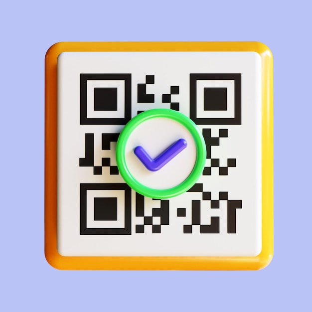 Foto scannen des qr-codes. downloadseite zur qr-code-verifizierung der mobilen apps