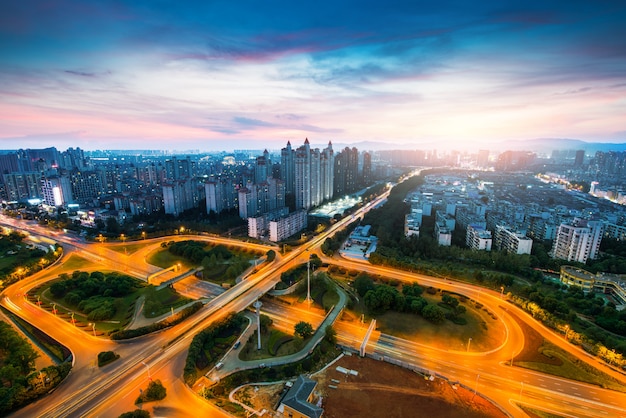 Scape da cidade da porcelana de nanchang.