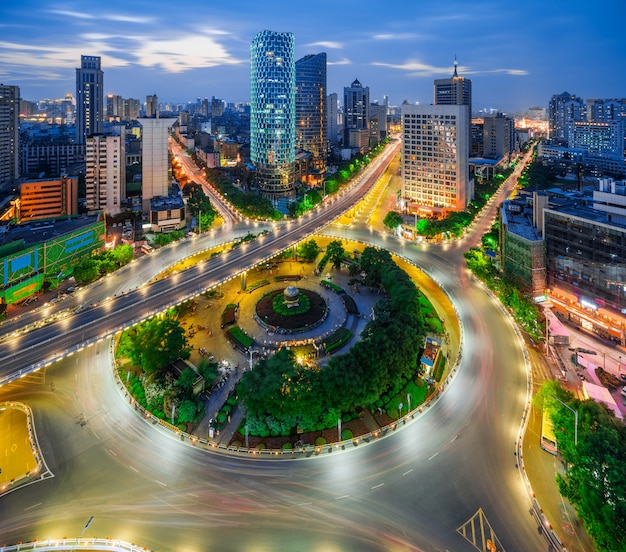 Scape da cidade da porcelana de nanchang.