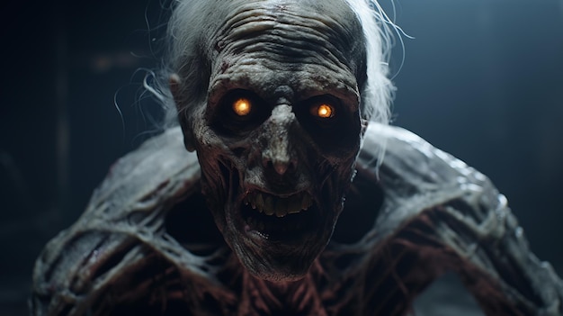 Scary Realistic 4k Forneus Un zombi detallado y escalofriante en Unreal Engine