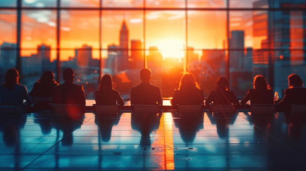 Foto scene de psicologia de coaching desfocada para slides de apresentação ai gerativa