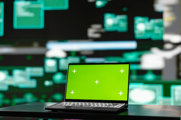 Scene reveals the operations behind cyber crime with copy space on pc