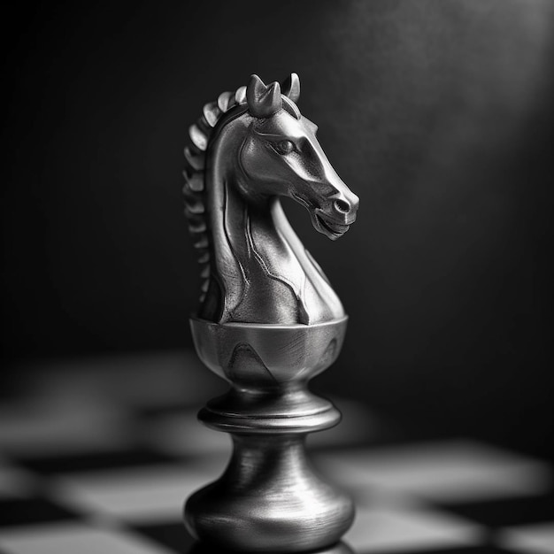 Foto schachmat harmony schachballett in schwarz und weiß