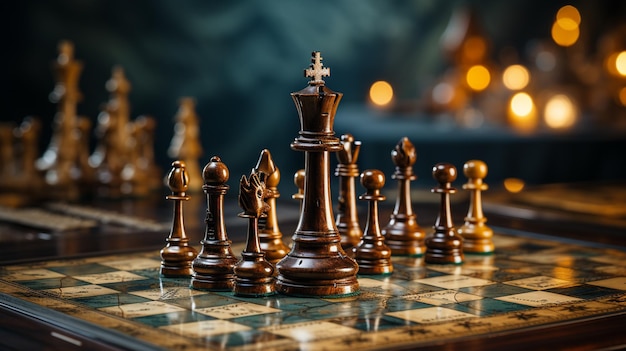 Schachspiel Schachfiguren Schachbrett