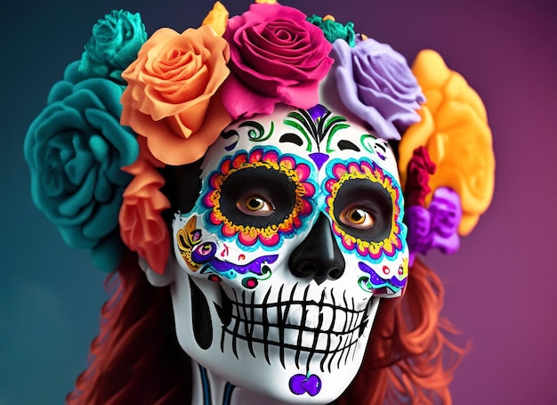 Schädeltag der Toten im mexikanischen Stil