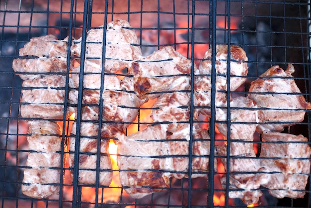 Schaschlik auf dem Grill