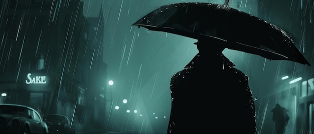 Schatten im Regen Ein Film Noir Detektivgeschichte