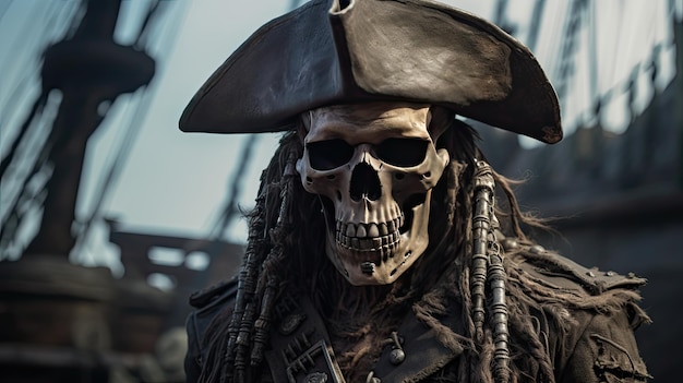 Foto schatz-skelett-piraten