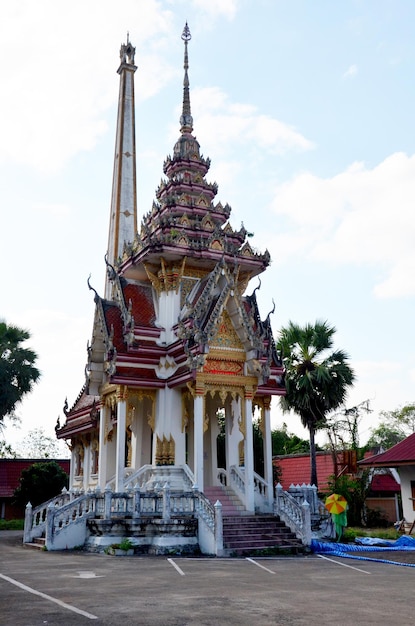 Scheiterhaufen Feuerbestattung von Wat Phra That Suthon Mongkhon Khiri in Phrae Thailand