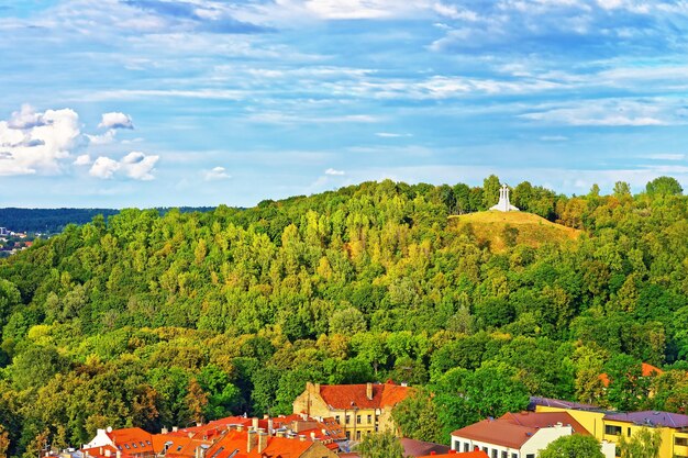 Schiefer Hügel der drei Kreuze, Vilnius, Litauen