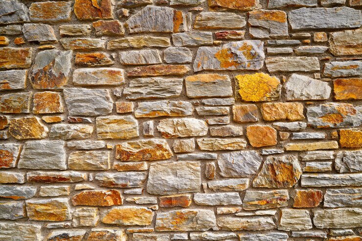 Foto schiefersteinmauerwerksteinwand in andorra