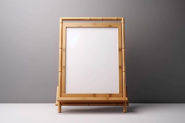 Schild mit generativem Bamboo Frame Ai