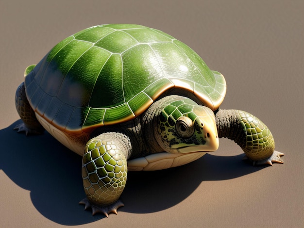 Schildkröte 3D digitale Kunst