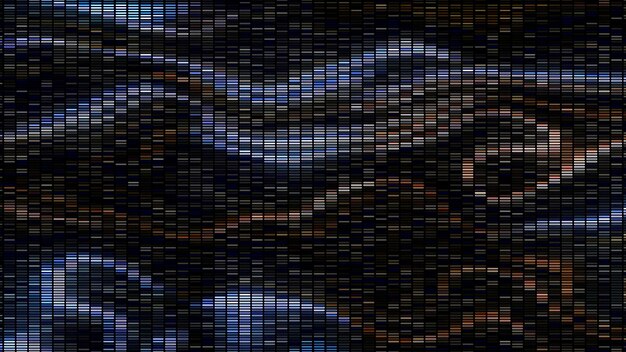 Schimmernder Pixel-Hintergrund von Streifen mit Flecken Bewegung farbenfrohe schimmernde Flecken und Linien bewegen sich ein