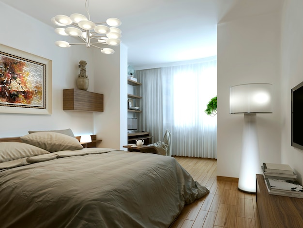 Schlafzimmer minimalistisches Interieur