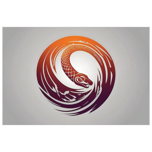 Foto schlangen-silhouette-logo-vektor-ikonen-design-illustration