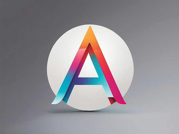 Foto schlank und modern alphabet ein logo icon digitale eleganz