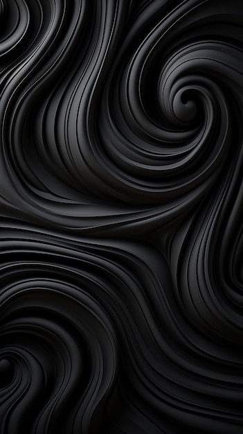 Schlanker 3D-Dynamischer grauer und schwarzer abstrakter Wellen-Hintergrund