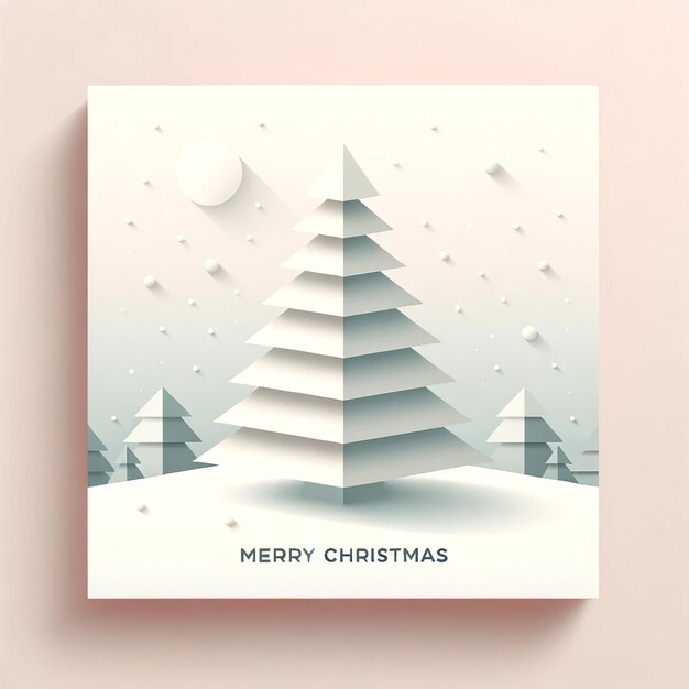 Schlanker minimalistischer Weihnachts-Hintergrund