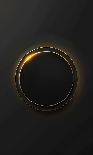 Schlankes minimalistisches Design mit einem eleganten leuchtenden Ring auf dunklem Hintergrund