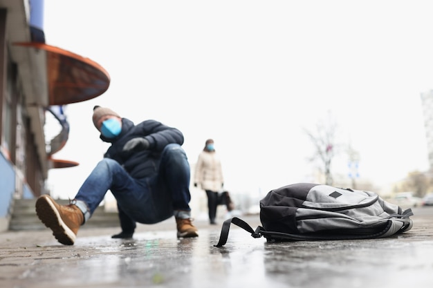 Schlechte Wetterbedingungen im Winter