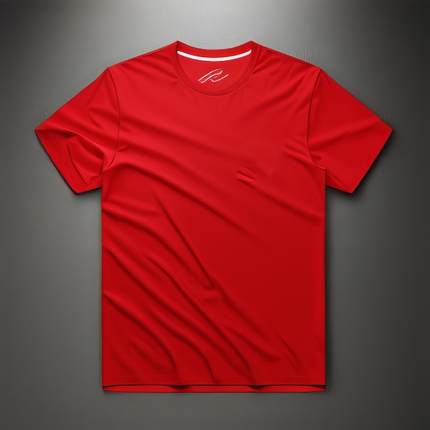 schlichtes rotes Blanko-Mockup-Shirt